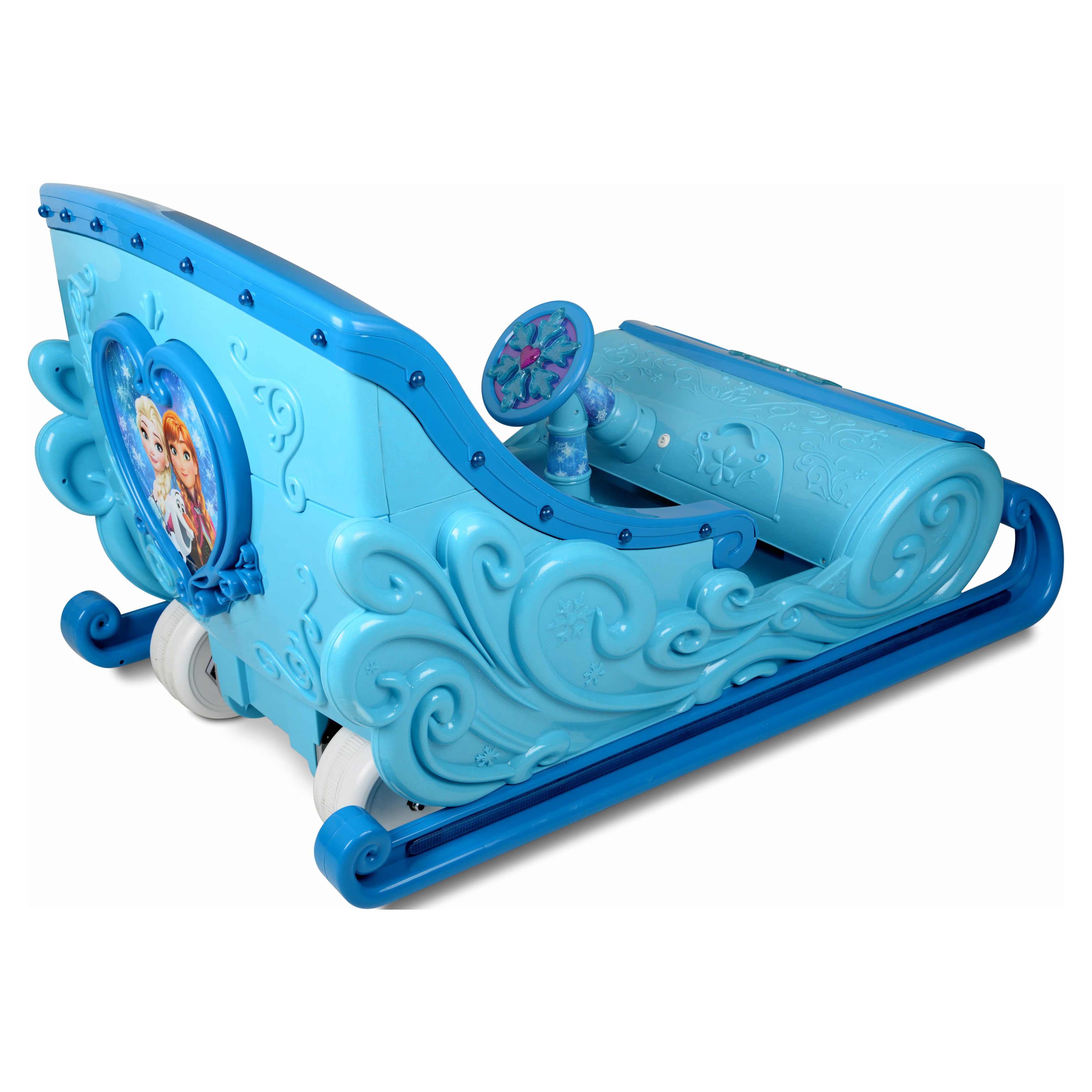 Disney Frozen Sleigh 12-Volt Battery Powered Ride-On for your little Elsa and Anna - Hours of Fun! - image 2 of 6