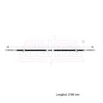 thumbnail image 2 of Cable Chicote Freno Trasero Compatible Con Renault R12 Tl Routier 1.3L 1971 1972 1973 1974 1975 1976 1977 1978 1979 1980 1981 Tambor CAHSA Cable Chicote Acelerador, 2 of 6