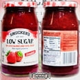 thumbnail image 3 of Smucker's Low Sugar Strawberry Preserves Bulk Pack - 4 Jars - 62 ounces Total - 50% Less Calories and Sugar Than Regular Preserves - Toast, Desserts, Yogurt in Cornershop Confections Pack, 3 of 3
