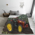 thumbnail image 5 of Salouo farm tractor Print Bed Blankets, Flannel Blanket Comfortable Air Conditioning Blanket Lightweight Blanket for Sofa Bed Travel & Couch-60"x50", 5 of 7