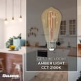 thumbnail image 3 of Bulbrite 861410 Pack Of (2) 7 Watt Vintage Edison Dimmable St18 Medium (E26) Led Bulbs -, 3 of 7