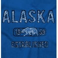 thumbnail image 2 of Alaska AL State Establish 1959 Unisex Plus Fleece Graphic Hoodie Brisco Brands 2X, 2 of 5