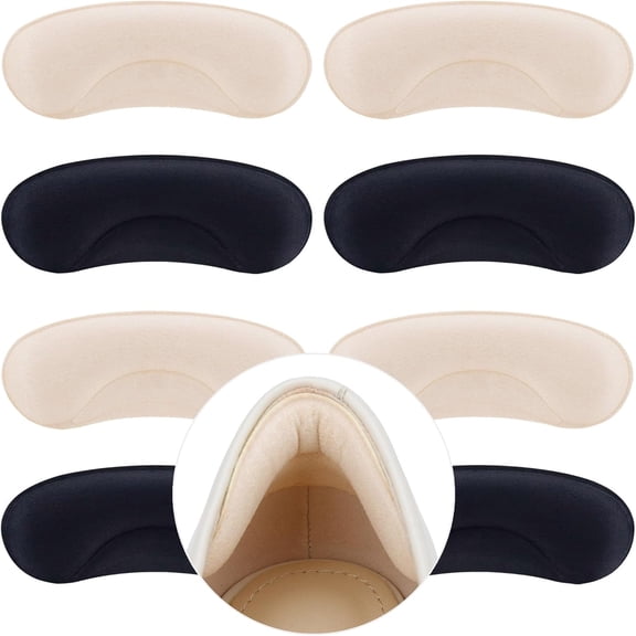 20 Pairs Heel Cushion Liners for Big & Loose Shoes - Protectors for Blisters, Friction & Heel Pain - Anti-Slip Grips to Make Shoes Fit Tighter