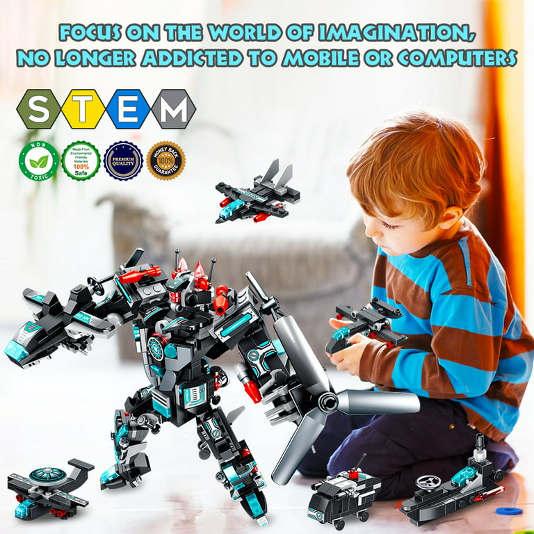 VATOS Robot STEM Building Toy, 577 PCS 25 in 1 STEM ABS