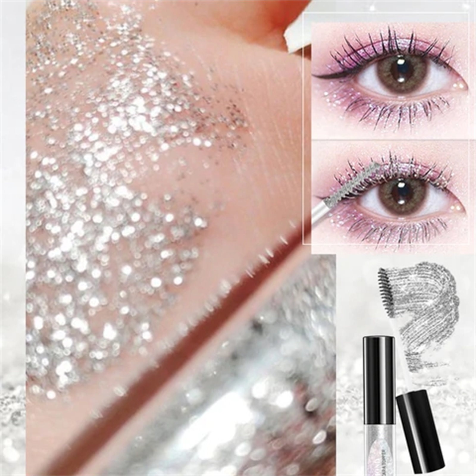 Dime Beauty 5 Items And under Fiber Color Proof Mega Volume Lashes Strip Korean Concealer Base Makeup It Stays Eyelash And Brow Growth Lashes Enhancer Glow up Products Mini Roller