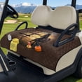 thumbnail image 3 of Xixirimido Easy-carry Golf Cart Seat Covers, Portable Golf Cart Seat Towel Blanket Quilted with 4 Pockets Fits for EZGO, Yamaha, Club Car & More 2-Seat Carts, Cross Horse Wilderness, 3 of 8