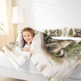 thumbnail image 4 of Manfei Cartoon Raccoon Full Size Comforter Sets for Kids, Watercolor Jungle Wildlife Bedding Comforter Set, Green Pine Tree Bedding Sets, Breathable Home Decor Reversible 3-Piece, 4 of 8