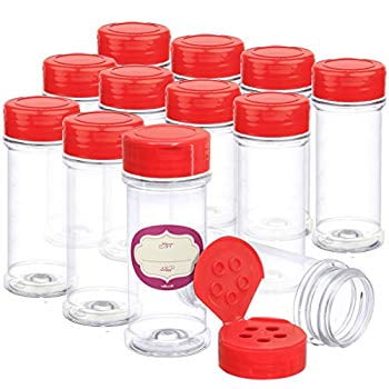 storing lids dilabee dispensing seasonings shaker 12pcs bestonzon 4oz