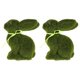 thumbnail image 1 of 2pcs Adorable Easter Flocked Rabbit Decorative Party Decor Rabbit Flocked Bunny, 1 of 3