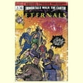thumbnail image 2 of Men's Marvel Eternals Retro Group Comic Book Cover  Graphic Tee Beige Small, 2 of 4