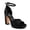 BLACK, variant on Azura Sparksfly Women's Ankle Strap Platform Sandal with Cushioned Footbed