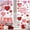 1, variant on TENGHEH Valentines Stickers, Window Decorations - Romantic Love Heart Wall Decals for Bedroom, Party, Cafe, 90cm x 30cm, 1 Pack