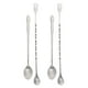 thumbnail image 1 of GOOHOCHY 4pcs Café de acero inoxidable con agitación de la cuchara Postre cucharas de mango largo Spoons, 1 of 8