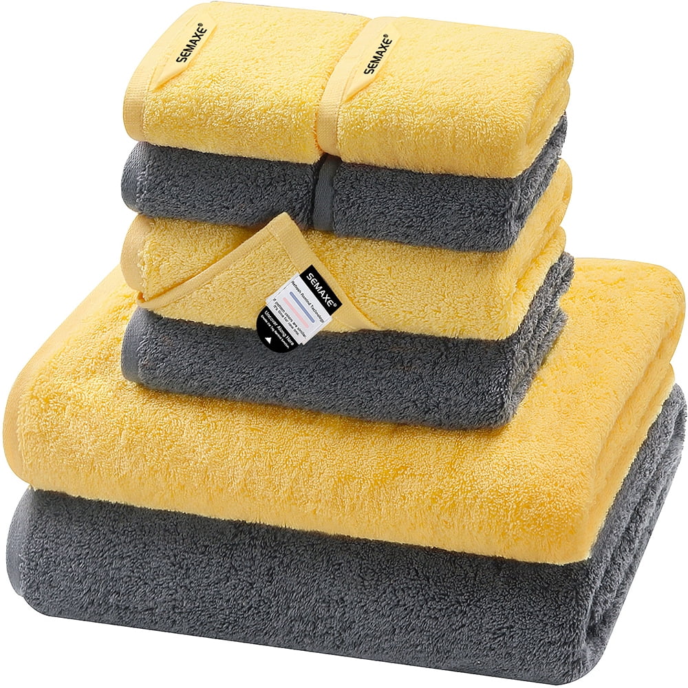 Solid Color Cotton Towels Set, Thickened Soft And Absorbent Towel,  Washcloth & Hand Towle & Bath Towel, Bright Yellow Towel Set For Home  Bathroom - Temu Australia