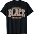 thumbnail image 2 of 100% Cotton Leopard Product of Black History African American Women Girl T-Shirt, 2 of 5