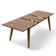 thumbnail image 3 of ROSSIO - Tempur 9 Pieces Teak Extendable Patio Dining Set, with Cushions,Brown, 3 of 14