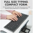 thumbnail image 4 of X9 Performance Foldable Keyboard and Mouse Wireless - (BT + 2.4Ghz) - Carrying Case, Phone Stand, Full Sized 106 Keys, Rechargeable - Portable Travel Bluetooth Keyboard and Mouse Set - Space Gray, 4 of 8