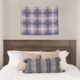 thumbnail image 4 of Goofa Purple Floral Gingham Check Plaid Pattern Wall Tapestry for Bedroom ,29x37 Inch Tapestry Wall Hanging Bedspread Tapestry Boho Tapestry, 4 of 8
