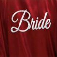 thumbnail image 4 of LYMAYTER Women's Fashion Kimono Robe‌ Short Satin Rhinestones Bridal Party Bathrobe Sleepwear S-2XL, 4 of 8