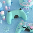 thumbnail image 5 of PlayVital Cute Bear Controller Silicone Case for ps5, Kawaii Controller Cover Compatible with Charging Station, Gamepad Skin Protector for ps5 with Touch Pad Sticker & Thumb Grips - Green & Red, 5 of 5