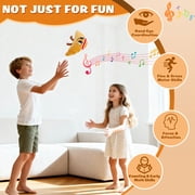Croissant Hot Potato Game for Kids, Interactive Flip and Pass Party Game with 3 Play Modes, 50+ Funny Sounds and Sayings, Indoor and Outdoor Family Game, Birthday Gift for Boys and Girls Ages 3-8