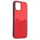 thumbnail image 3 of Funda tipo cartera de cuero para iPhone 12 Pro Max con tarjetero de crédito Funda protectora trasera delgada de cuero PURojo, 3 of 5