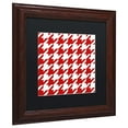 thumbnail image 3 of Trademark Fine Art "Xmas Houndstooth 2" Canvas Art by Color Bakery, Black Matte, Wood Frame, 3 of 4