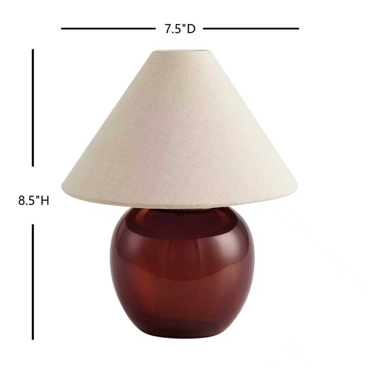 Better Homes & Gardens Crimson Rechargeable LED Portable Table Lamp with Dimmable Touch Sensor