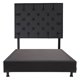 thumbnail image 2 of Box Base Cama Individual + Cabecera Dubai Negro, 2 of 7