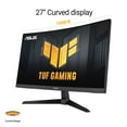 thumbnail image 3 of ASUS TUF Gaming 27” 1080P Curved Monitor (VG27VQ3B) - Full HD, 180Hz, HDMI, Display Port, 3 of 8