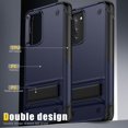 thumbnail image 5 of for Galaxy A03S Phone Case,Samsung A03S Case with Tempered Glass Screen Protector,[Military Grade] Kickstand Hybrid Shockproof Protective Case for Samsung A03S, Navy Black, 5 of 14
