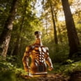 thumbnail image 6 of RICHMJ Interesting Whiskey Bottle 7.48in, Clear Glass  Liquor Bottle with Airtight Stopper, Novelty Barware for Home Bar, Man Cave, Whiskey & Bourbon Storage, Unique Gift for Men, 6 of 6
