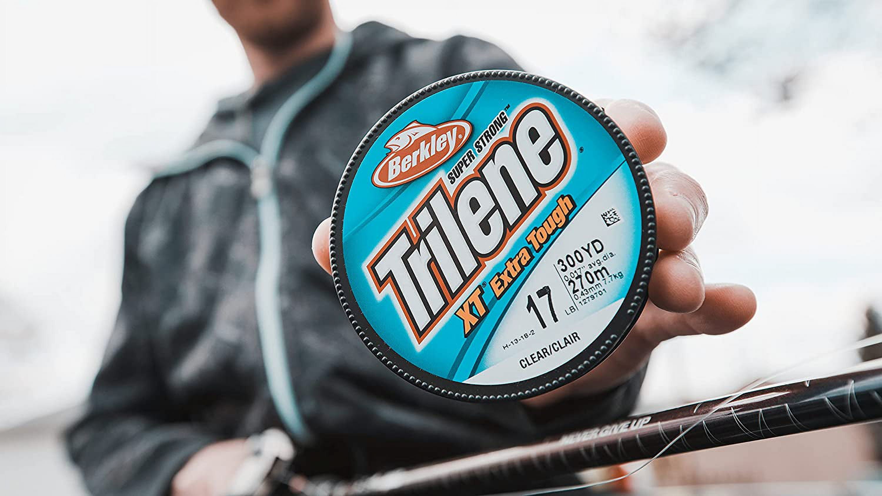 Berkley Trilene® XT® Monofilament Fishing Line, Low-Vis Green, 12 lb Test Strength, 3000 yd