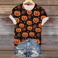 thumbnail image 4 of Duqingm Halloween Shirts for Women Short Sleeve Cute Print T Shirt Halloween Costumes for Women 2026,XL, 4 of 6