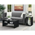 thumbnail image 5 of Homestock Suburban Sophistication End Table With Shelf, Black Finish - 15.5"D X 15.5"W X 24"H, Engineered Wood Material, Living Room, Solid Back, 5 of 6