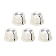 thumbnail image 1 of Uxcell 6.4mm Eje de agujero Potenciómetro Control de volumen perillas de efecto Pedal perillas blancas 5 piezas, 1 of 3