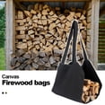 thumbnail image 2 of Portador De Madera Portador De Troncos Bolsa De Asas Camping Picnic Soporte Para Leña Almacenamiento Negro Sunnimix Estante portador de leña, 2 of 7