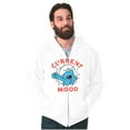 thumbnail image 5 of Sleepy Smurf Current Mood Tired Lazy Zip Up Hoodie Men's Women's Brisco Brands S, 5 of 6