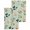Light Green, variant on Spring Leaves Kitchen Dish Towels for Drying Dishes Set of 2, Pink Flowers Pastoral Botanical Green Waffle Weave Microfiber Hand Tea Bathroom Towels Quick Dry & Absorbent Towel 15.7x23.6