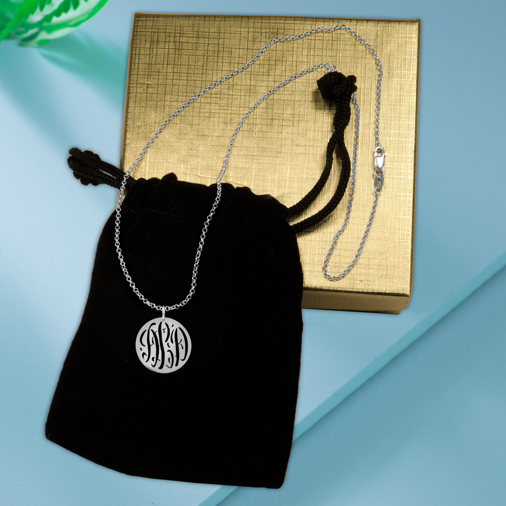 Personalized Pierced Monogram in 14kt Gold Plated Sterling Silver or Sterling Silver