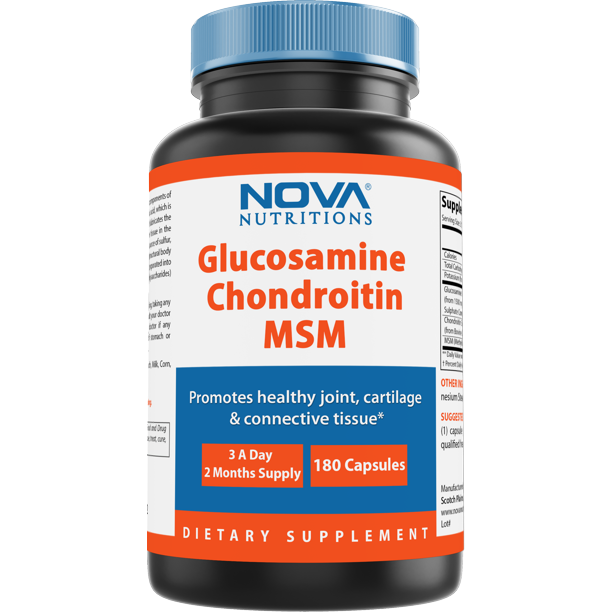 Nova Nutritions Triple Strength Glucosamine Chondroitin MSM 2600mg