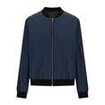 thumbnail image 6 of HongQid Casual Jackets for Women Long Sleeve Lightweight Outwear Bomber Coats with Pockets, 6 of 7