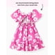thumbnail image 2 of Vestido Disney Stitch con estampado floral rosa intenso para niñas de 8 a 9 años, 2 of 6