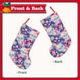 thumbnail image 2 of Vsdgher Skull rainbow color space Christmas Stockings 18 inch Large Kids Stocking Bags Hanging Socks for Christmas Decor Decorations, 2 of 7