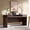 Brown, variant on Aitjunz 63" Modern Office Desk with 2 Drawers and Keyboard Tray Storage, Wood Computer Desk w/Charging Station & Curved Edge Design for Home Office, Bedroom, Study Room, Natural