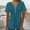 A_Blue Pleated Tops Henley Shirts, variant on Ladies Pleated Tops Henley Shirts Classic Solid Peplum Shirts Button Up V Neck Tops Bundle Slim Fit Flowy Casual Blouse Summer Basic Raglan Sleeve Short Sleeve Basic Tees Fashion Army Green 4