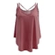 thumbnail image 2 of Camisola Chaleco de Señoras Mujeres Sin Mangas Sólido Tirantes Atractivas De Moda Strappy Swing rojo Soledad Strappy Vest Top, 2 of 8