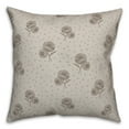 thumbnail image 2 of Creative Products Floral Dots Gray 18 x 18 Spun Poly Pillow, 2 of 3