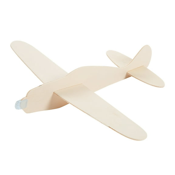 Unfinished Wood Airplane Kits, Craft Kits, 12 Pieces