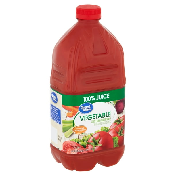 Great Value 100 Vegetable Juice, 64 fl oz